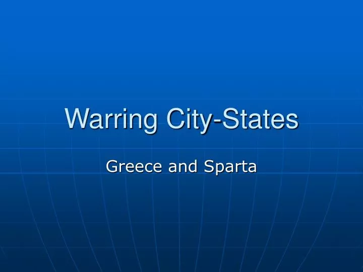 warring city states