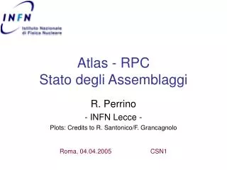 atlas rpc stato degli assemblaggi