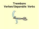 Trennbare Verben/Separable Verbs - slide 1