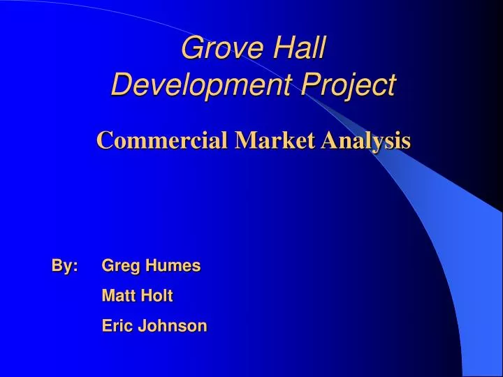 grove hall development project