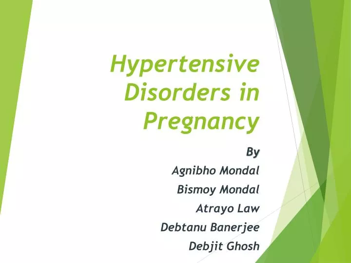hypertensive disorders in pregnancy