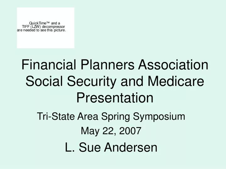 financial planners association social security and medicare presentation