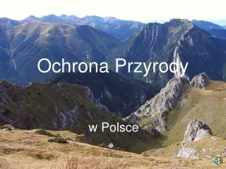 ochrona przyrody