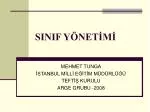 SINIF YÖNETİMİ - slide 1