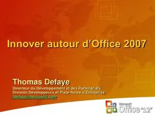 innover autour d office 2007