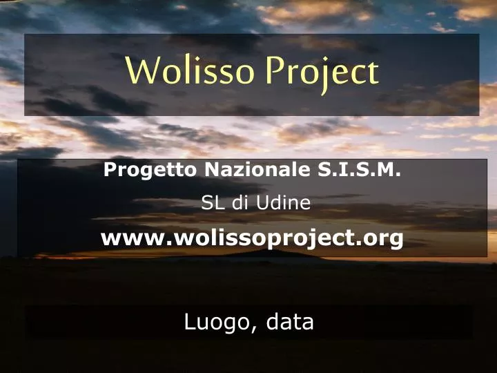 wolisso project