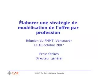 laborer une strat gie de mod lisation de l offre par profession