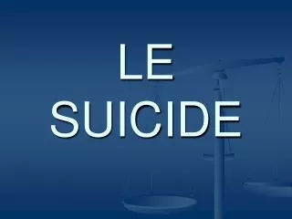 le suicide