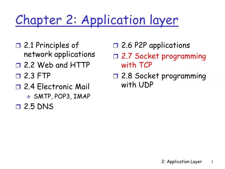 chapter 2 application layer