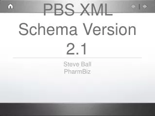 PBS XML Schema Version 2.1