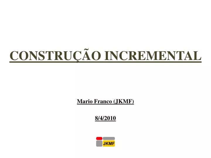 constru o incremental