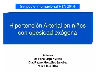 hipertensi n arterial en ni os con obesidad ex gena