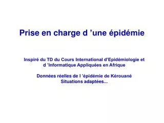 prise en charge d une pid mie