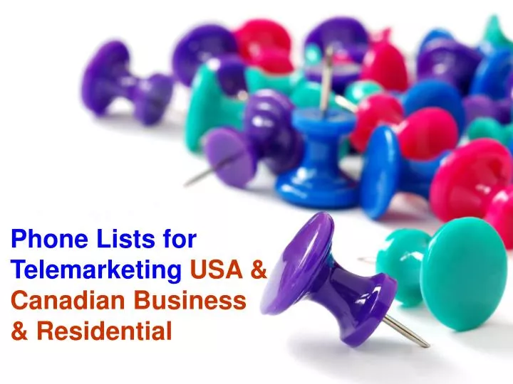 phone lists for telemarketing usa canadian business residential