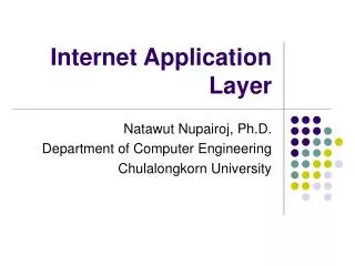 internet application layer