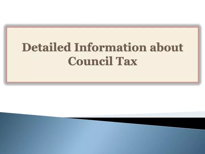 detailed information about council tax