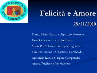 felicit e amore 28 11 2010