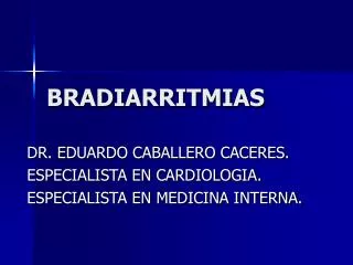 bradiarritmias