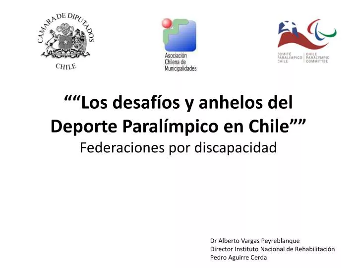 los desaf os y anhelos del deporte paral mpico en chile federaciones por discapacidad