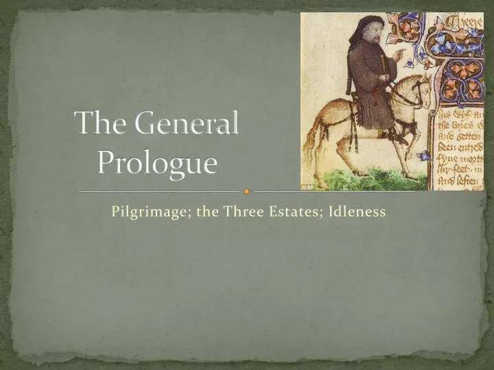 the general prologue
