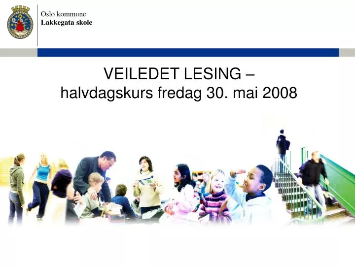 veiledet lesing halvdagskurs fredag 30 mai 2008