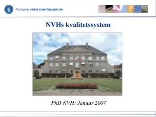 nvhs kvalitetssystem