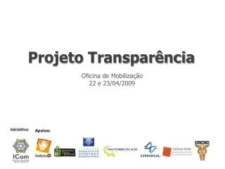 projeto transpar ncia