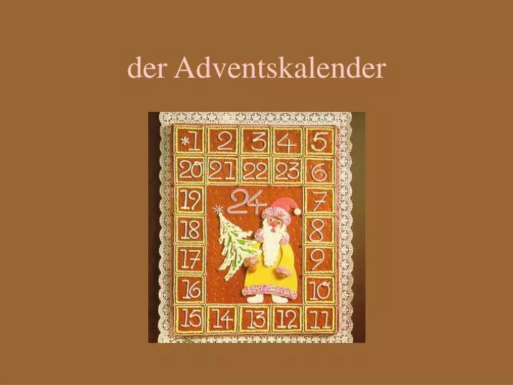 d er adventskalender