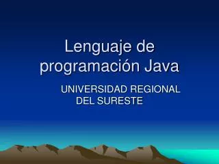 lenguaje de programaci n java
