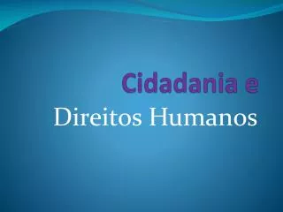 cidadania e