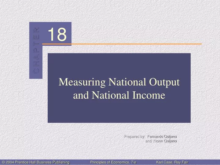 measuring national output and national income