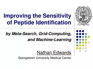 Improving the Sensitivity of Peptide Identification