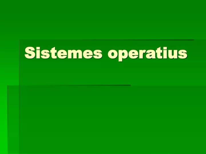 sistemes operatius