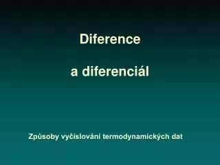 diference a diferenci l