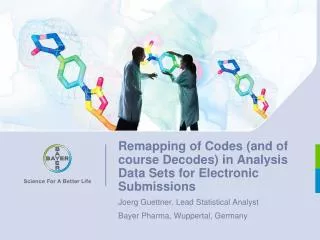 Remapping of Codes (and of course Decodes) in Analysis Data Sets for Electronic Submissions