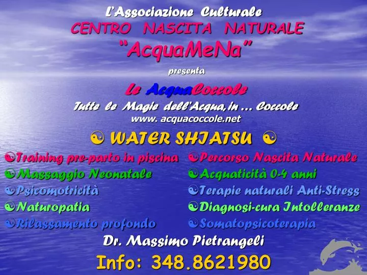 l associazione culturale centro nascita naturale acquamena