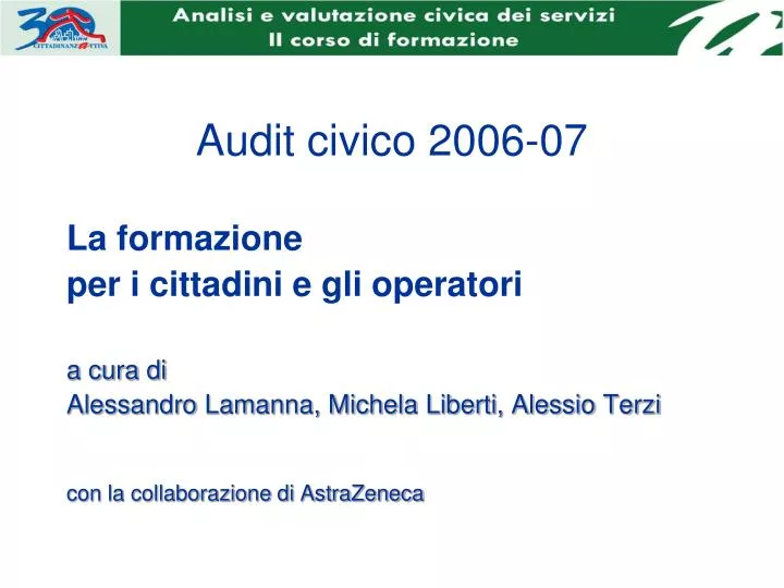 audit civico 2006 07