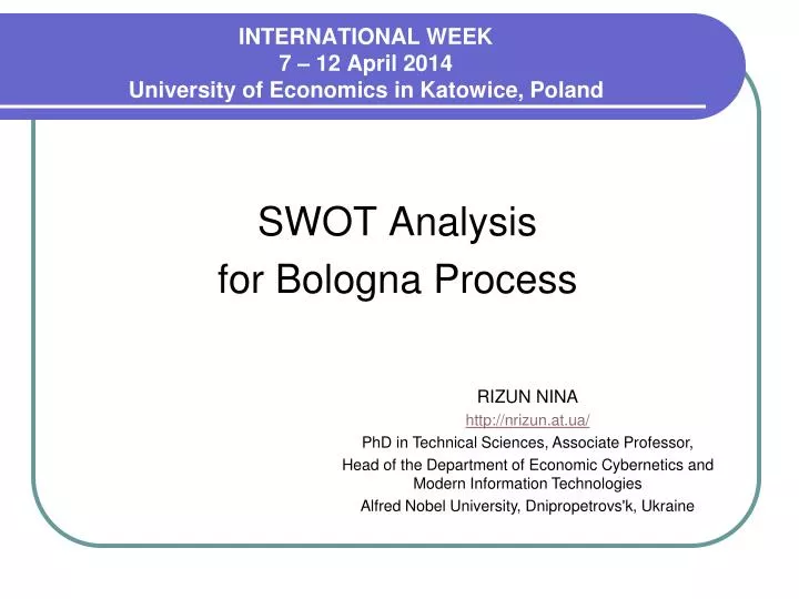 international week 7 12 april 201 4 university of economics in katowice poland
