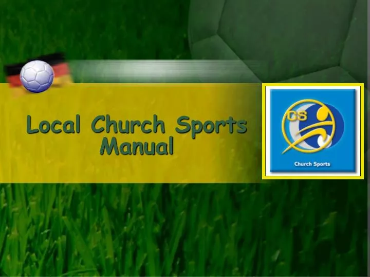 local church sports manual