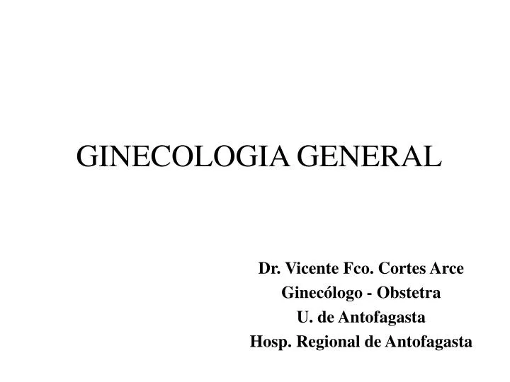 ginecologia general