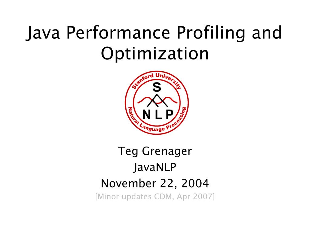PPT - Java Performance Profiling and Optimization PowerPoint ...