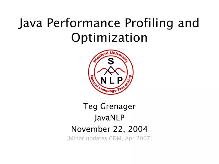 java performance profiling and optimization
