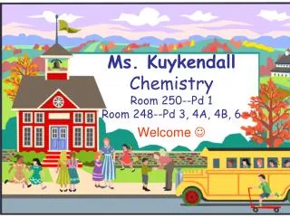 Ms. Kuykendall Chemistry Room 250--Pd 1 Room 248--Pd 3, 4A, 4B, 6