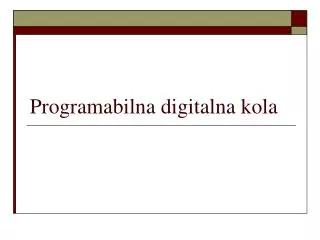 programabilna digitalna kola