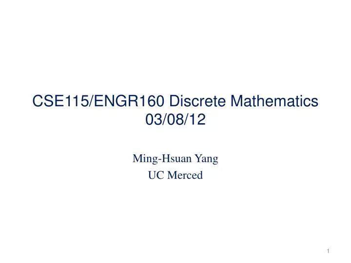 cse115 engr160 discrete mathematics 03 08 12