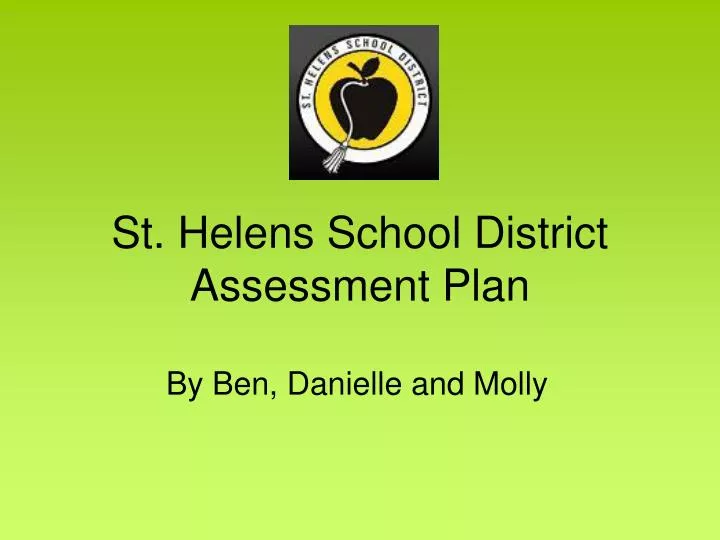 st helens school district assessment plan