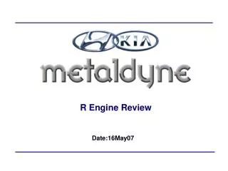 R Engine Review