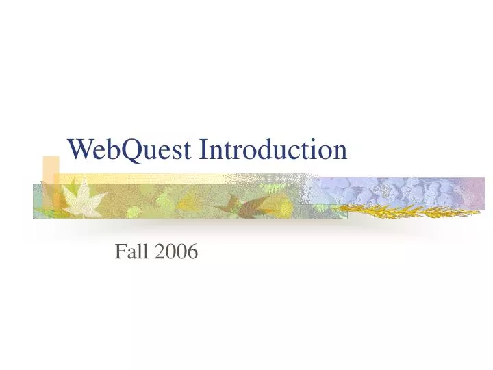 webquest introduction