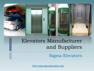 Elevators Manufacturer and Suppliers