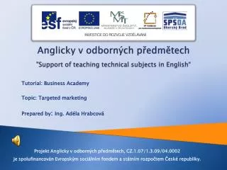 anglicky v odborn ch p edm tech support of teaching technical subjects in english
